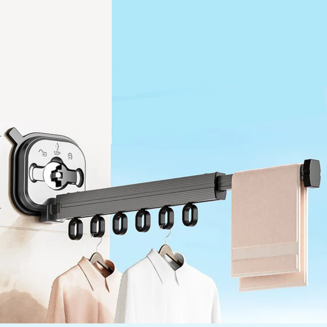 Wall-Mount Clothes Drying Rack