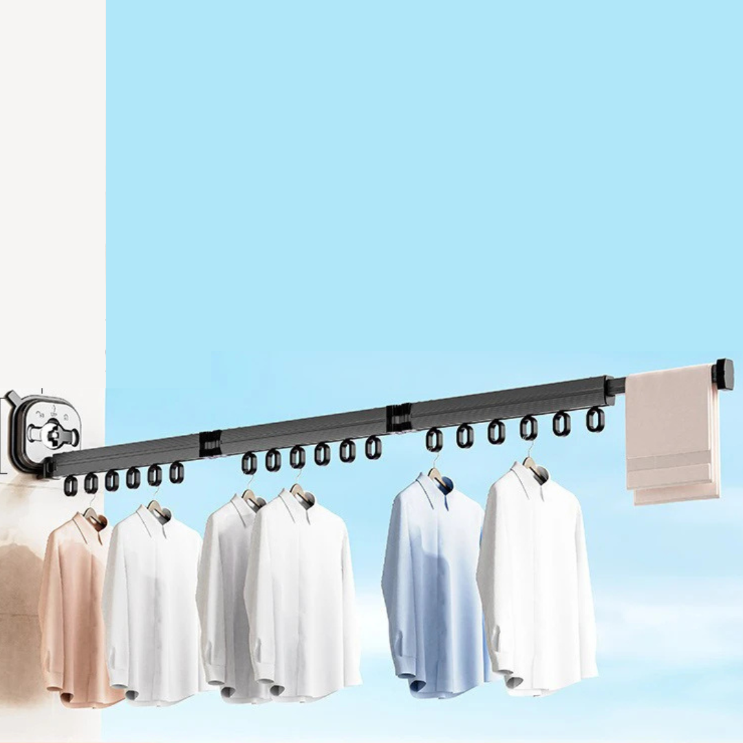 Wall-Mount Clothes Drying Rack