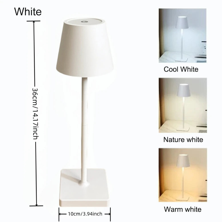 Wireless LED Table Lamp ā Rechargeable Light with Touch Control