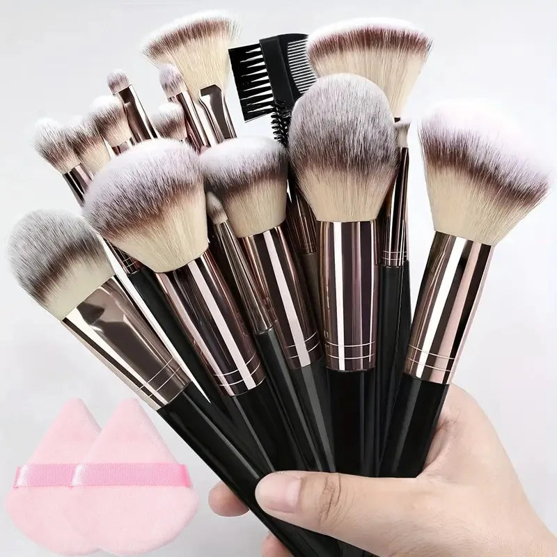 Makeup Brushes Set - Soft Fluffy Cosmetic Tools