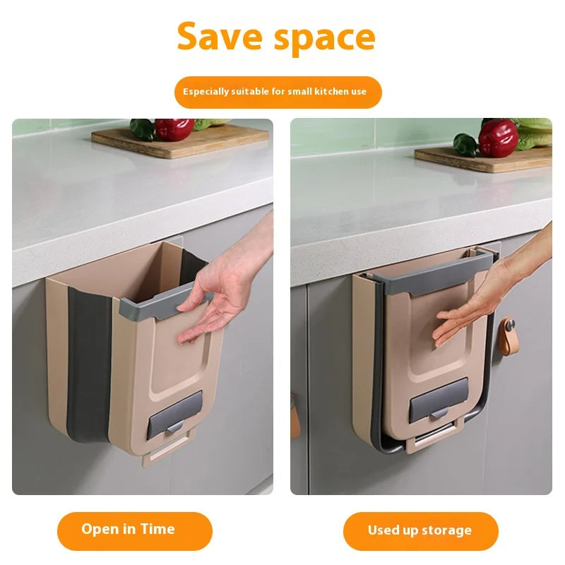 Foldable Trash Can – Space-Saving Waste Bin