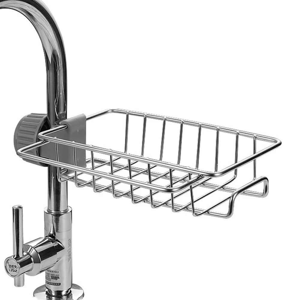 Adjustable Rotatable Faucet Storage Rack