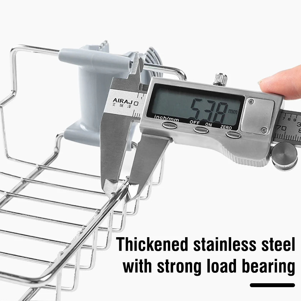 Adjustable Rotatable Faucet Storage Rack