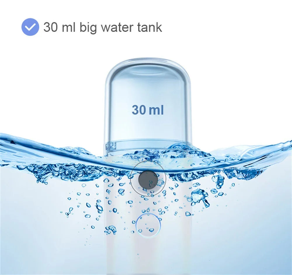 Nano Facial Hydrator Sprayer - Mini Rechargeable Humidifier & Face Steamer for Skin Care