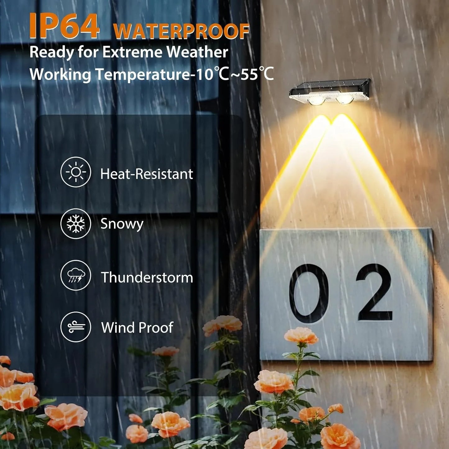 Solar Fence Lights β Outdoor LED Garden Wall Lights