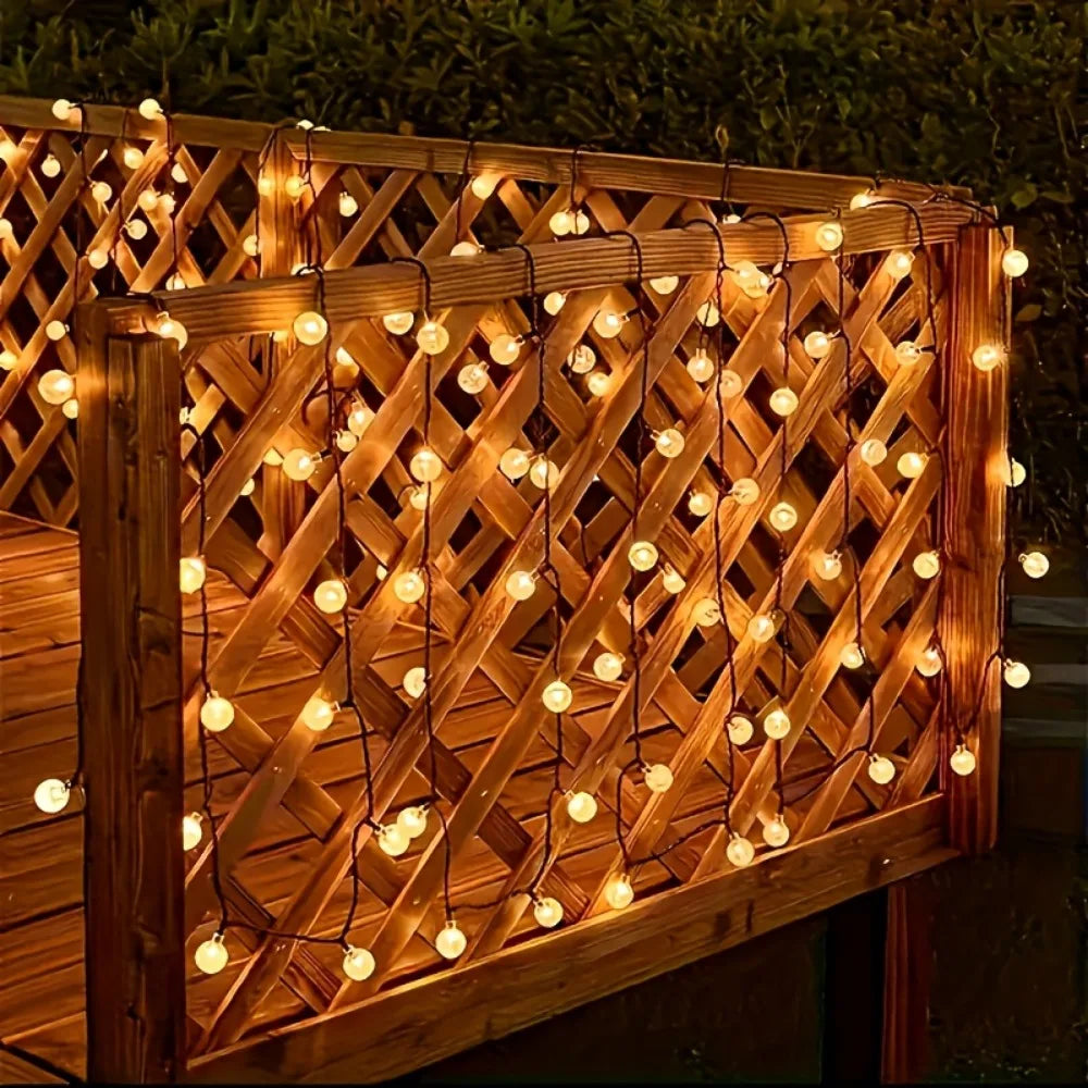 Solar Crystal Light String β LED Outdoor Decoration