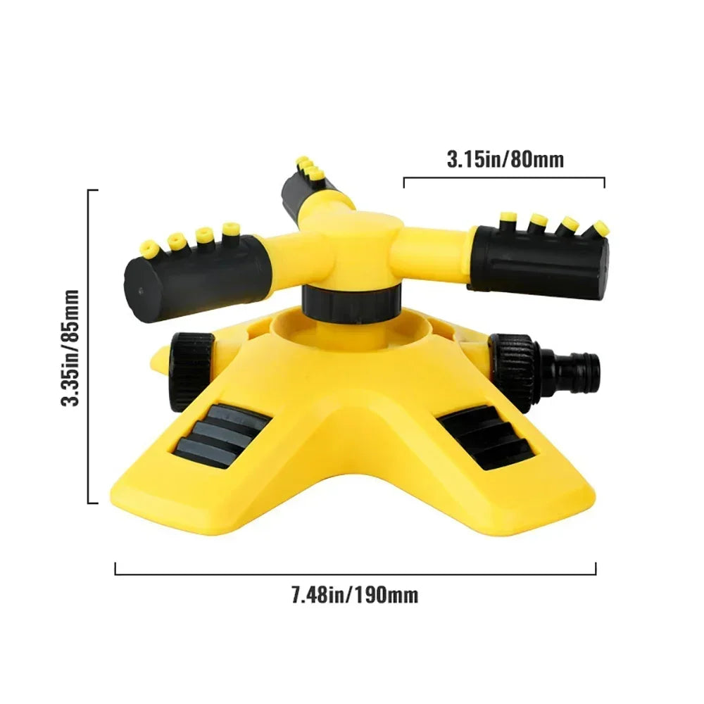 AquaSpin 360° Rotating Garden Sprinkler – Automatic