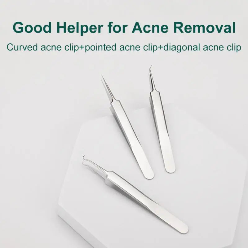 Acne & Blackhead Removal Needles Set - Stainless Steel Pore Cleaner Tool
