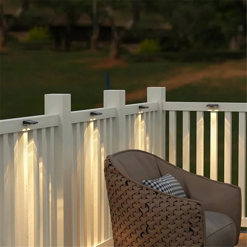 Solar Fence Lights β Outdoor LED Garden Wall Lights