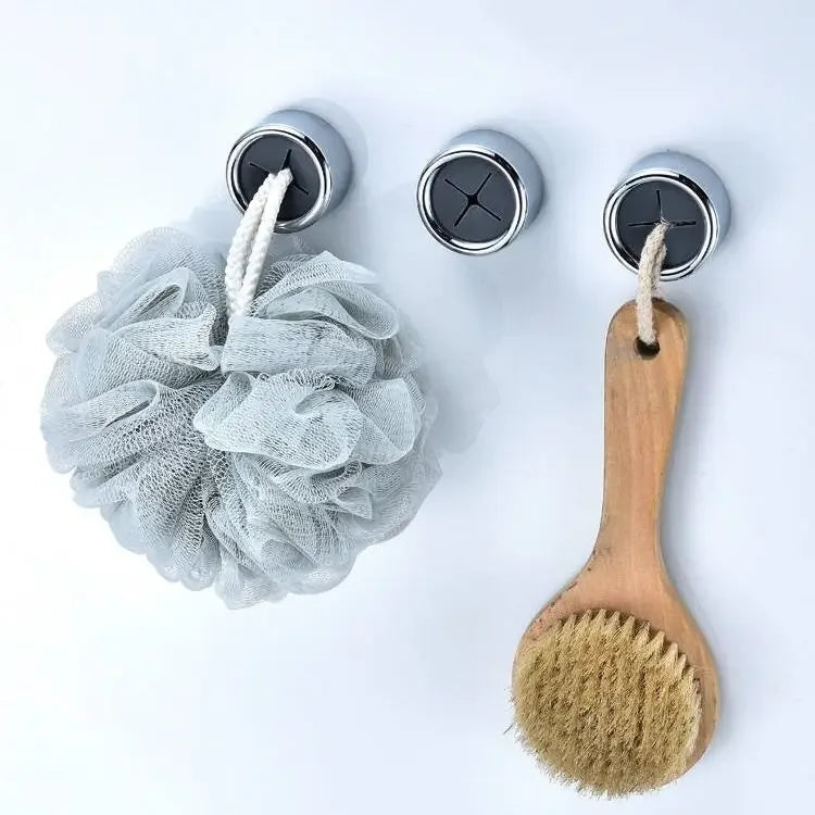 Adhesive Towel Plug Holder - Wall Mounted, Punch-Free Bathroom & Kitchen Organizer