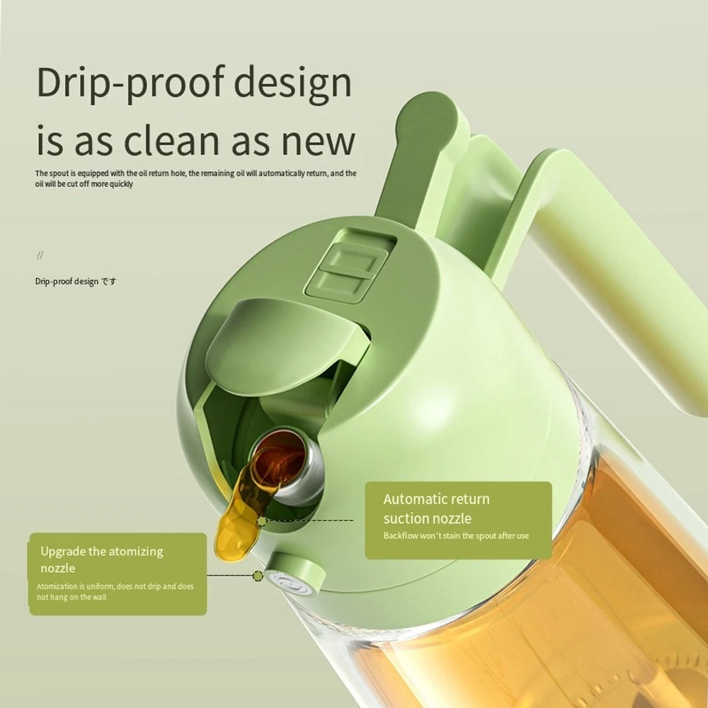 2-in-1 Glass Oil Spray Bottle