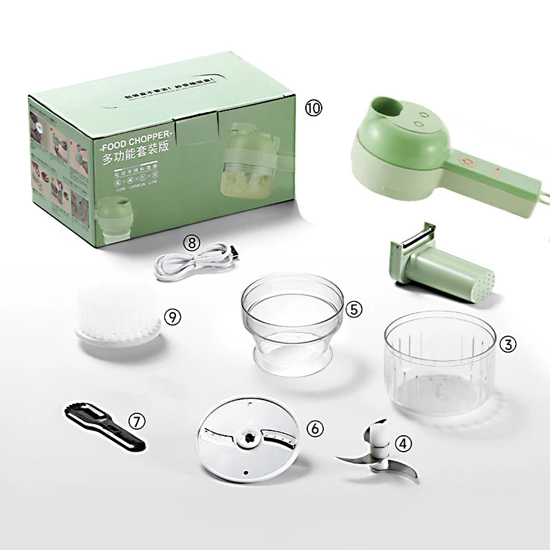 5 in 1 Electric Vegetable Cutter Set