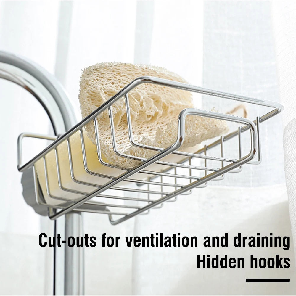 Adjustable Rotatable Faucet Storage Rack