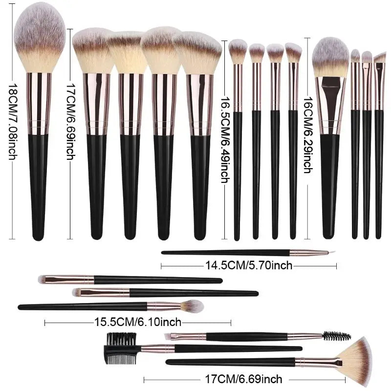 Makeup Brushes Set - Soft Fluffy Cosmetic Tools