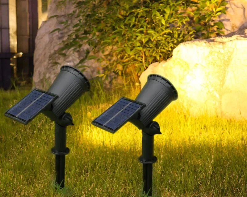 9-LED Solar Spotlights