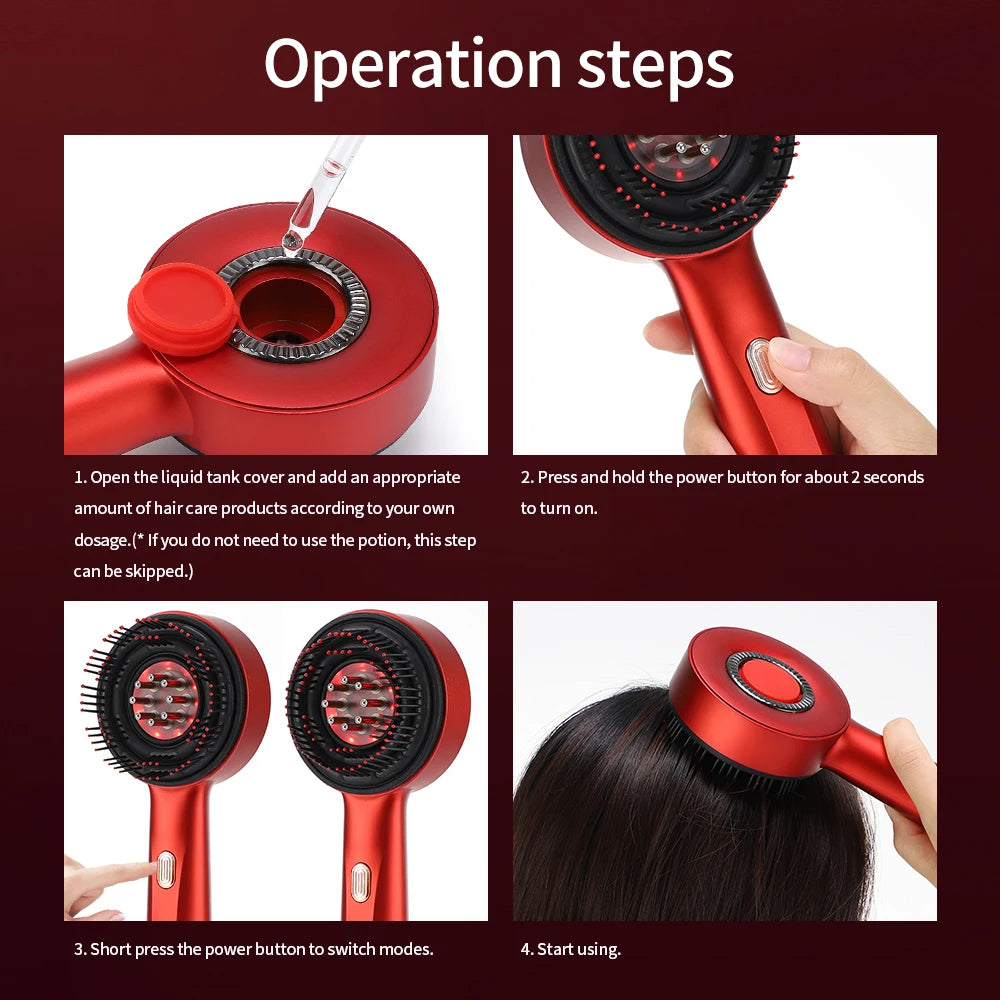 Electric Scalp Massager & Hair Growth Comb