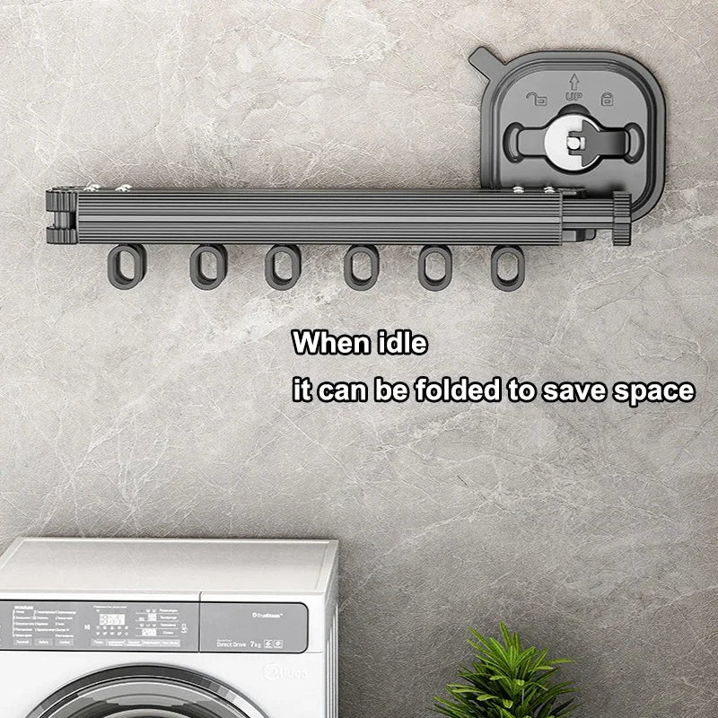 Wall-Mount Clothes Drying Rack