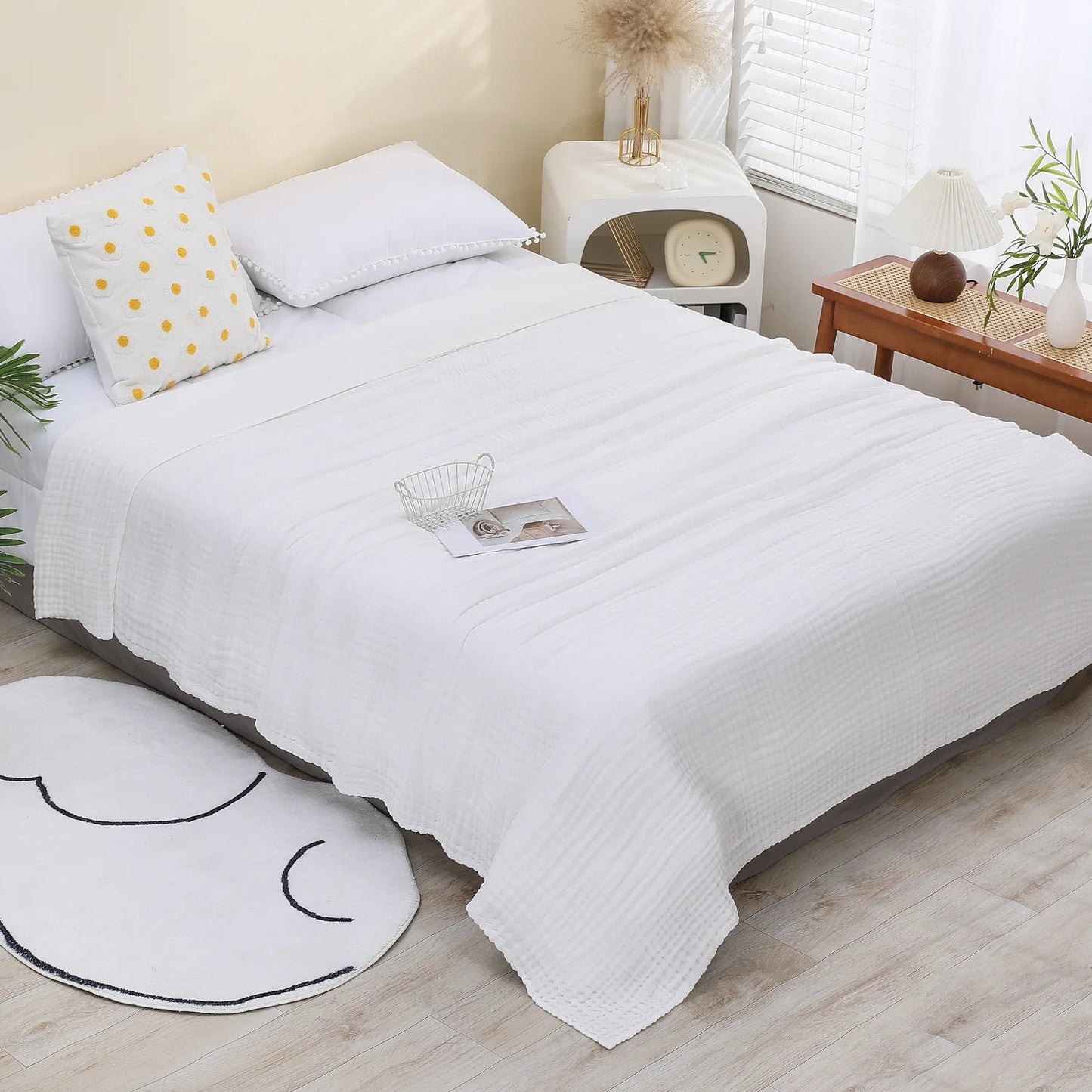 CloudNest Muslin Cotton Cooling Blanket
