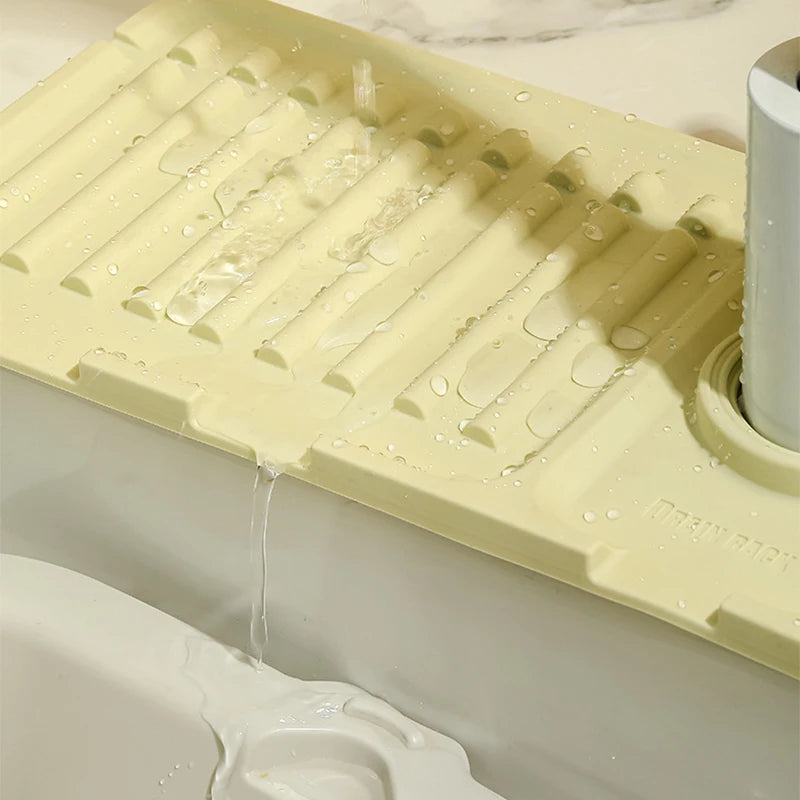 Kitchen Silicone Sink Faucet Mat - Splash Guard & Absorbent Protector for Your Sink