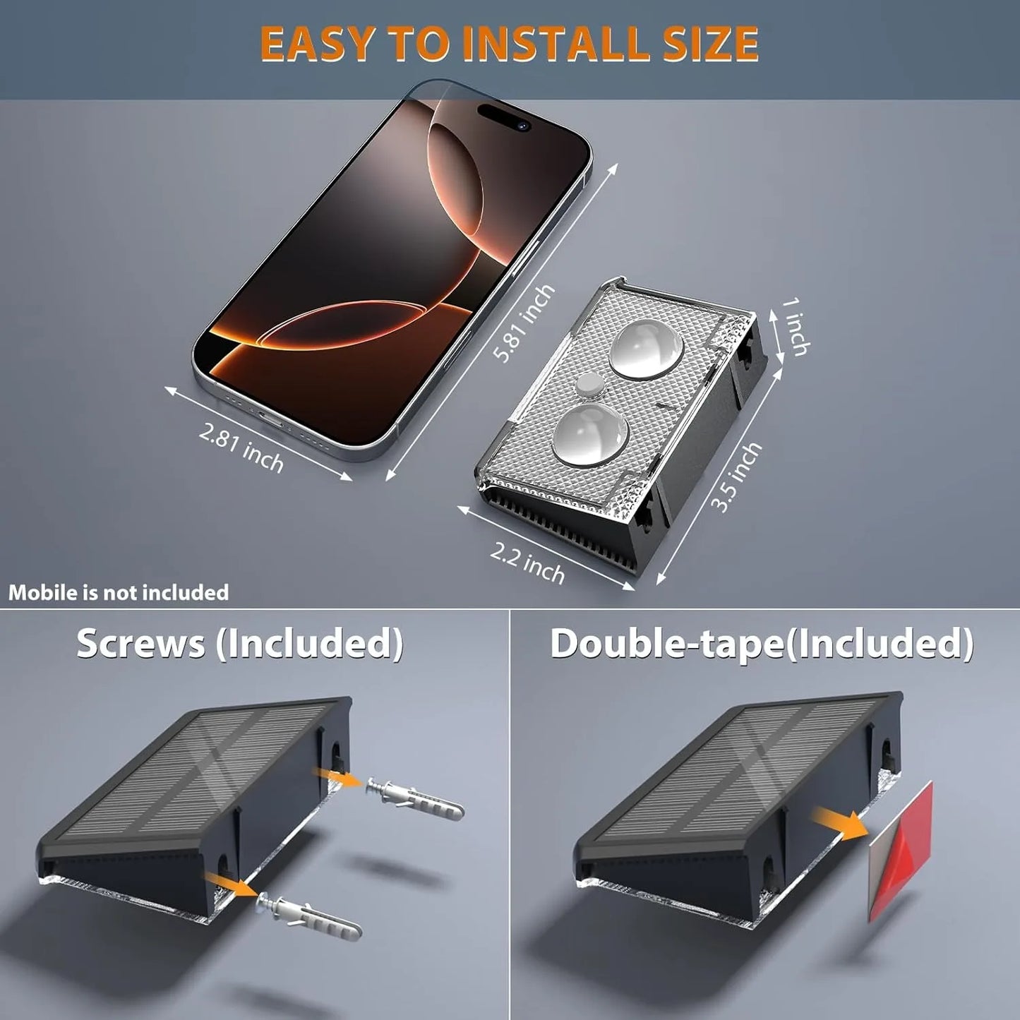 Solar Fence Lights β Outdoor LED Garden Wall Lights