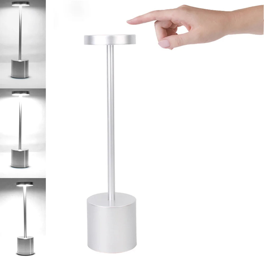 Classic Rechargeable Touch Table Lamp β Stepless Dimming & 3 Color Modes