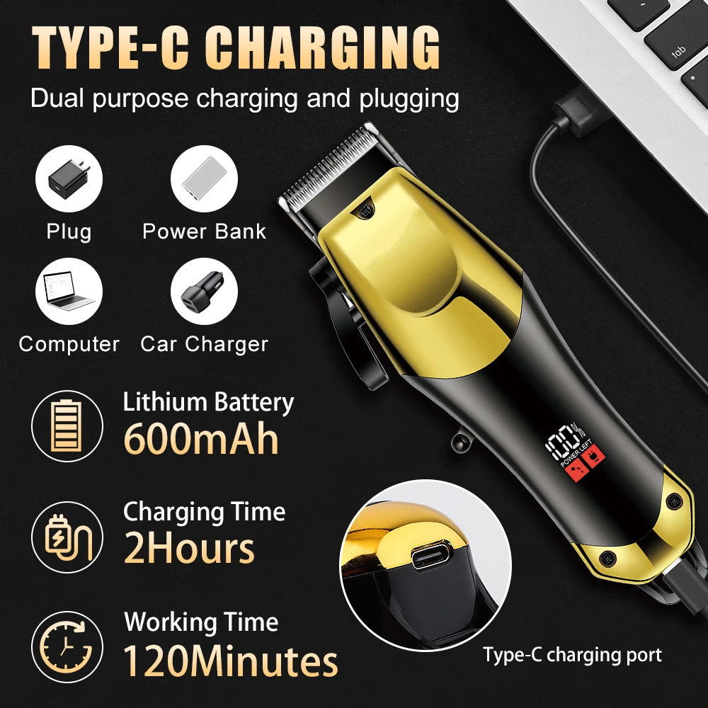 3-in-1 USB Rechargeable Men's Hair Trimmer