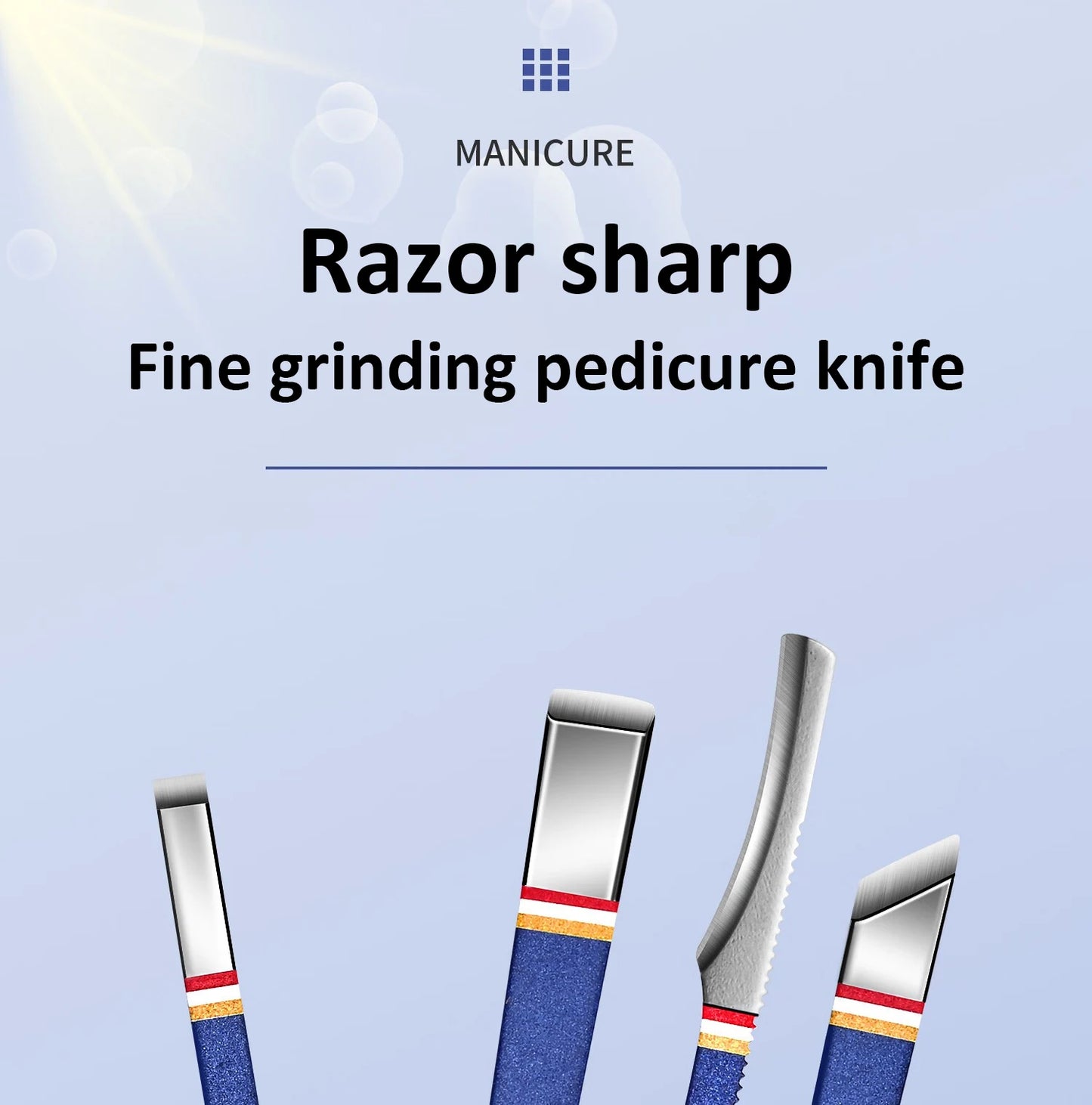 Nail Cutter Set - Stainless Steel Manicure Kit with Folding Bag