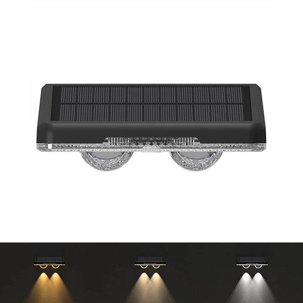 Solar Fence Lights β Outdoor LED Garden Wall Lights