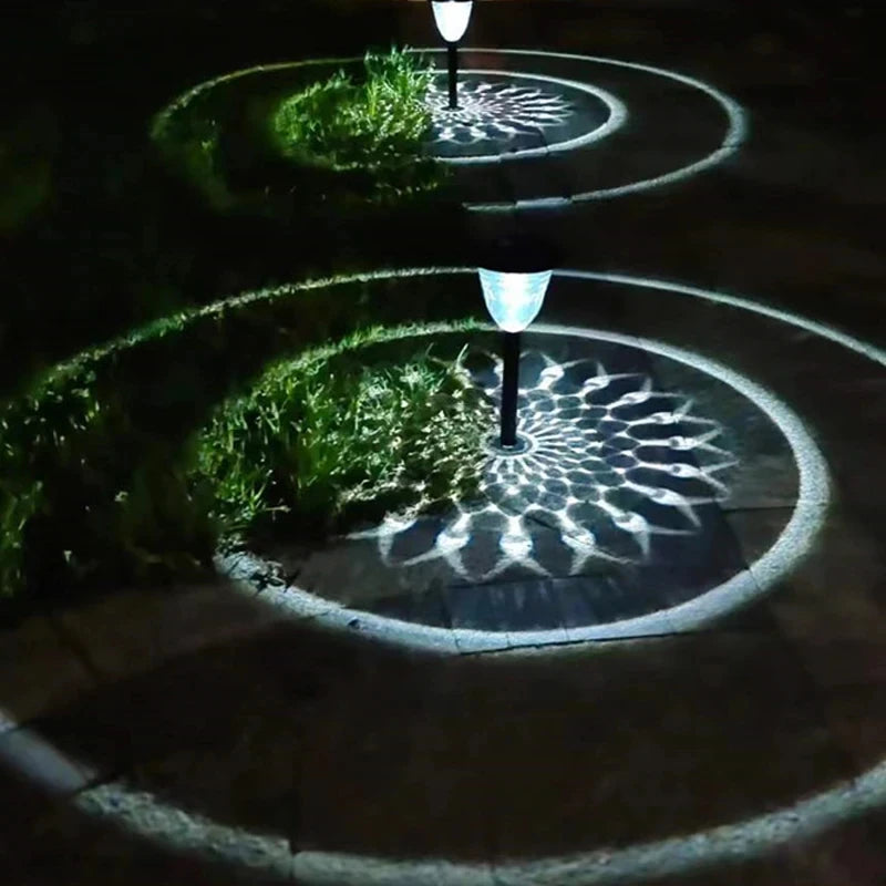 Solar Light Outdoor Waterproof Circle Shadow
