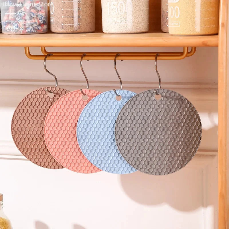 Multifunctional Kitchen Silicone Tableware Mat - Heat Resistant Coasters & Pot Holder
