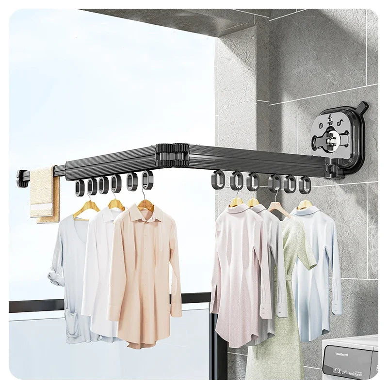 Wall-Mount Clothes Drying Rack