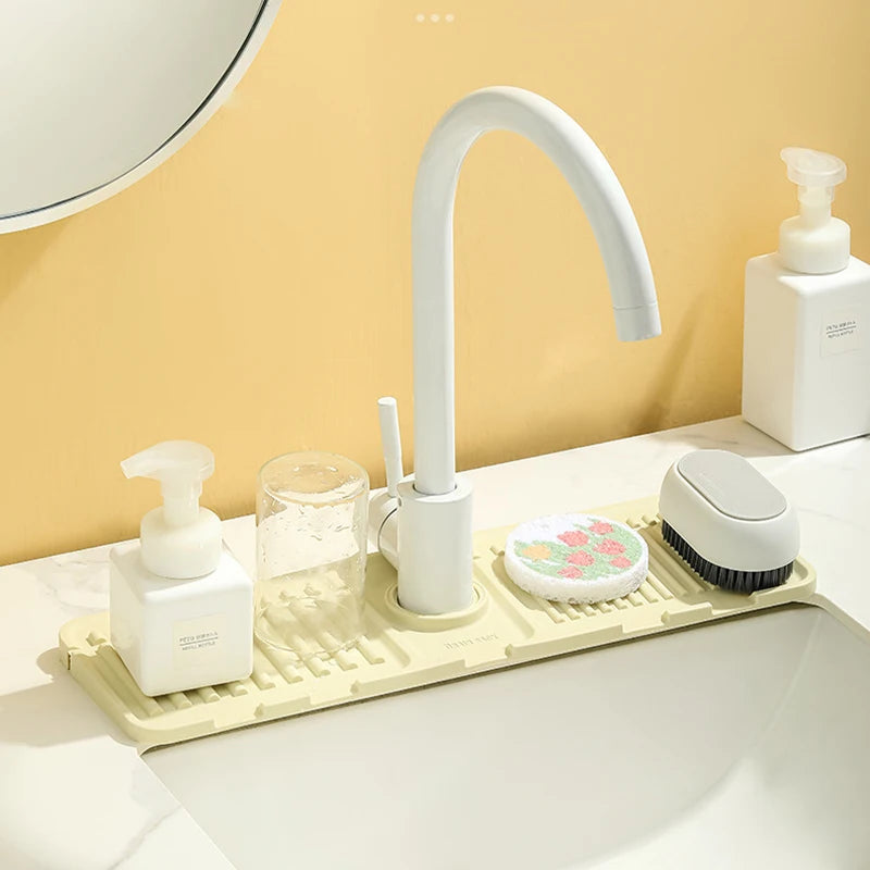 Kitchen Silicone Sink Faucet Mat - Splash Guard & Absorbent Protector for Your Sink