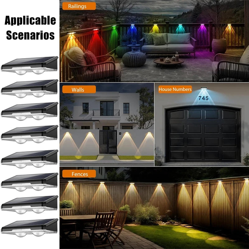 Solar Fence Lights β Outdoor LED Garden Wall Lights