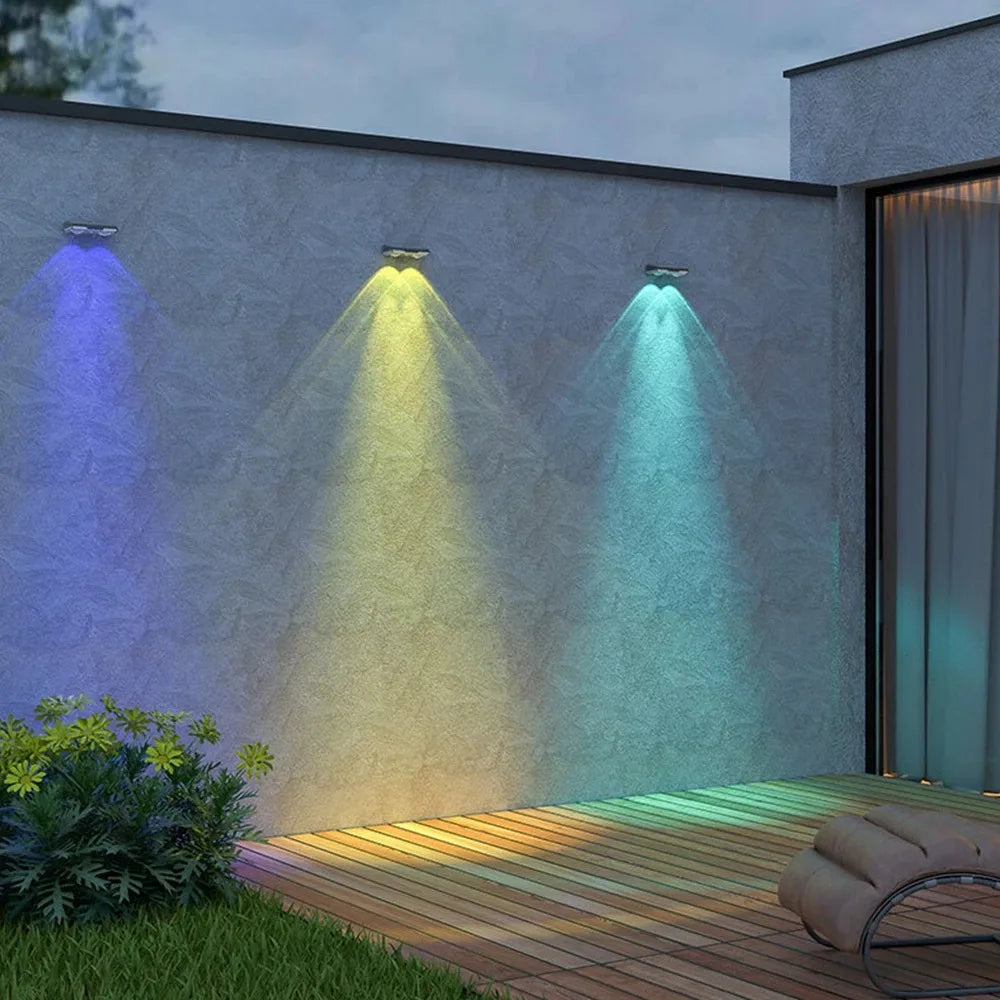 Solar Fence Lights β Outdoor LED Garden Wall Lights