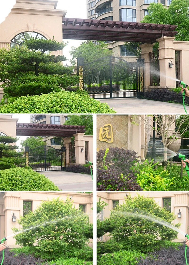 Expandable Garden Hose with 7-Function Spray Gun