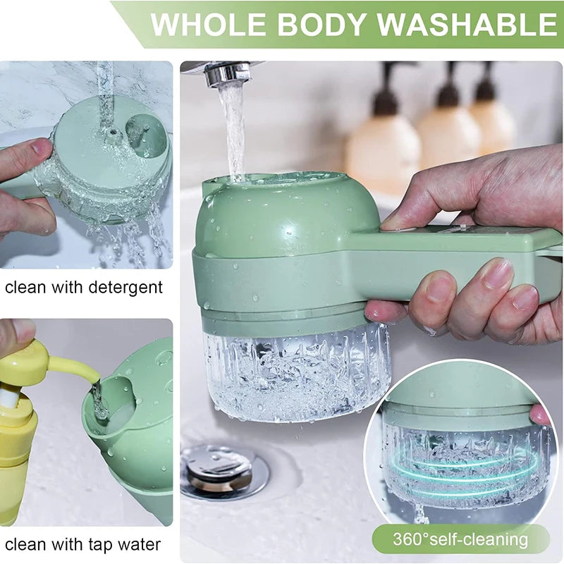 5 in 1 Electric Vegetable Cutter Set