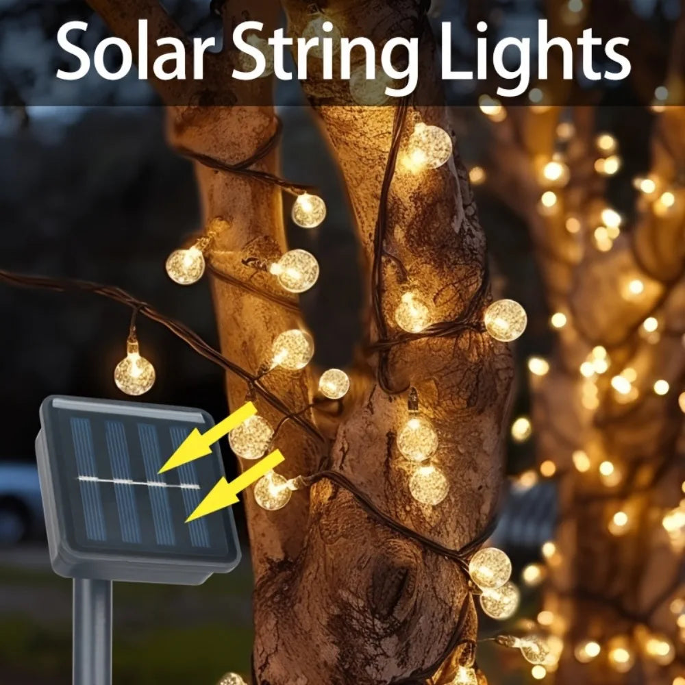 Solar Crystal Light String β LED Outdoor Decoration