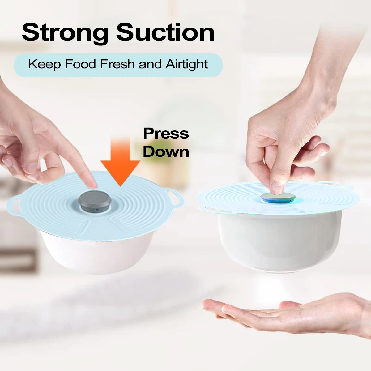 Reusable Silicone Lid Covers