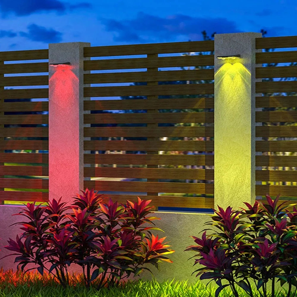 Solar Fence Lights β Outdoor LED Garden Wall Lights