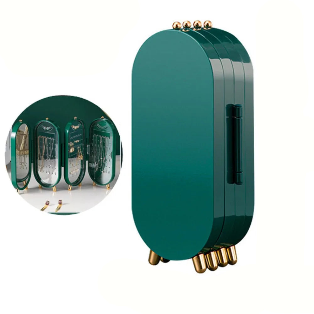 CrystalKeep - Jewelry Storage Case with Mirror