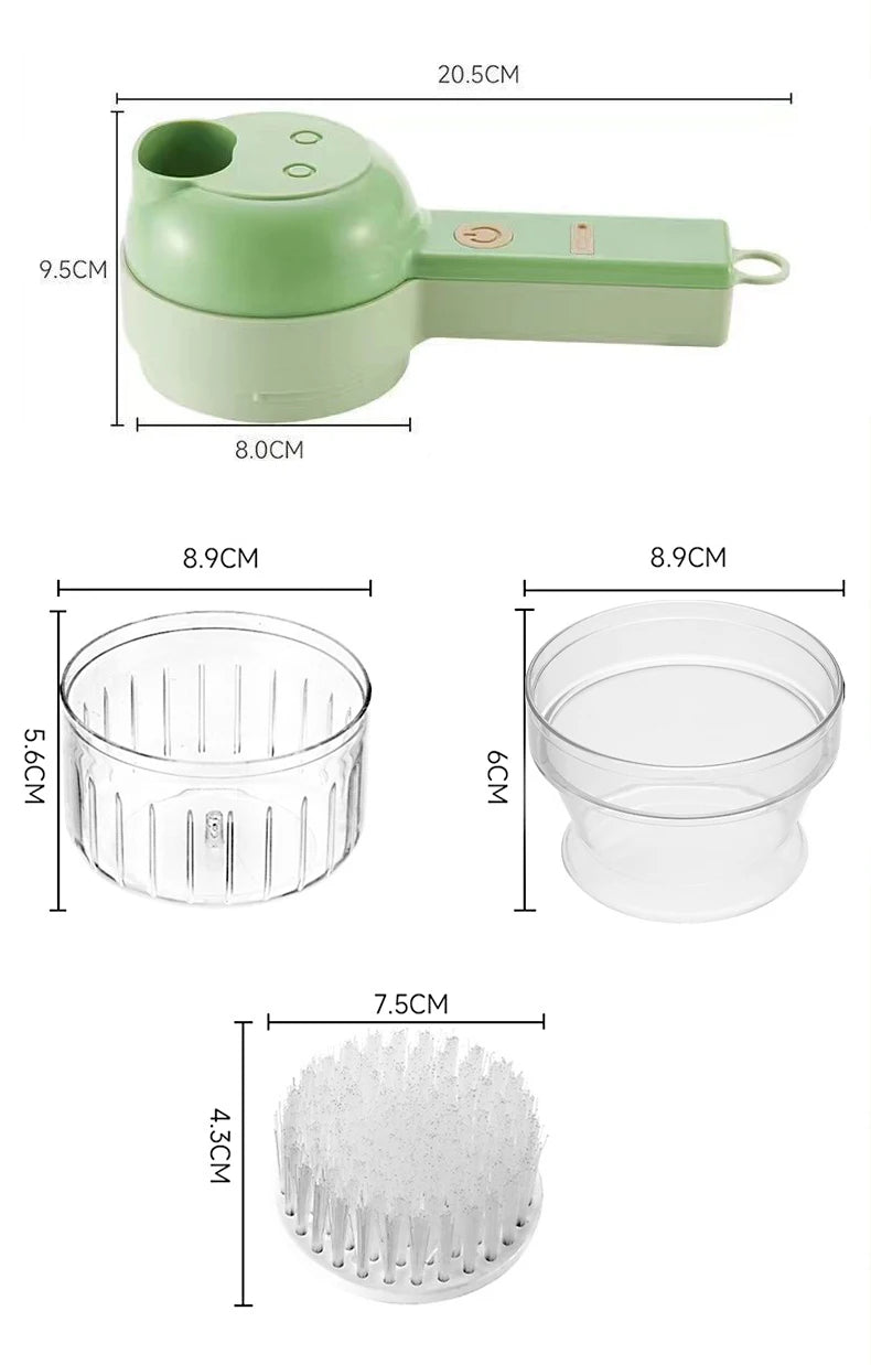 5 in 1 Electric Vegetable Cutter Set