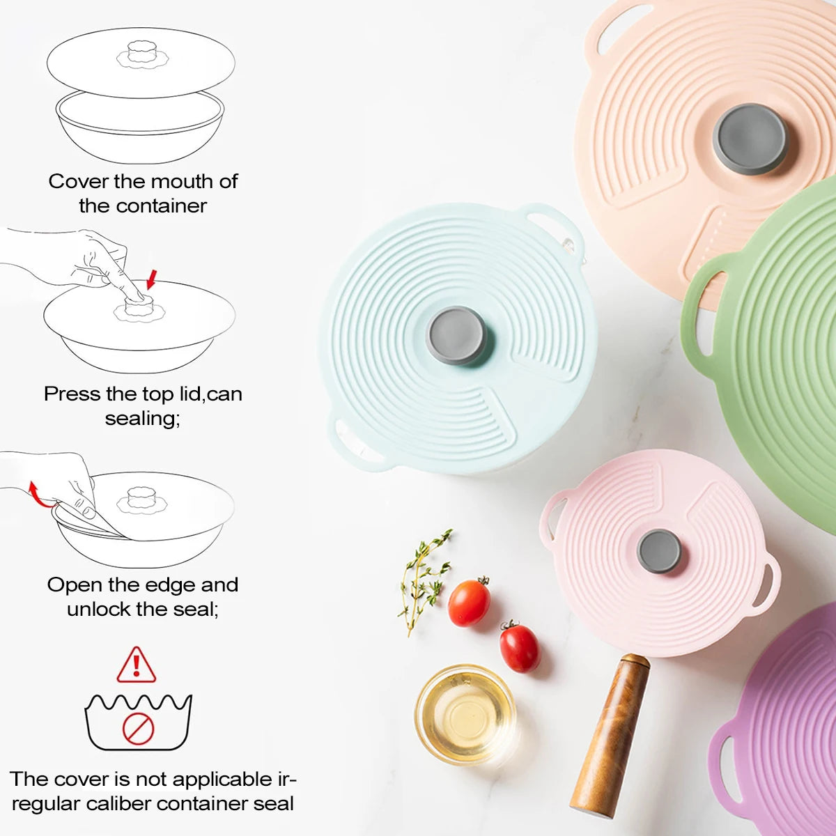 Reusable Silicone Lid Covers