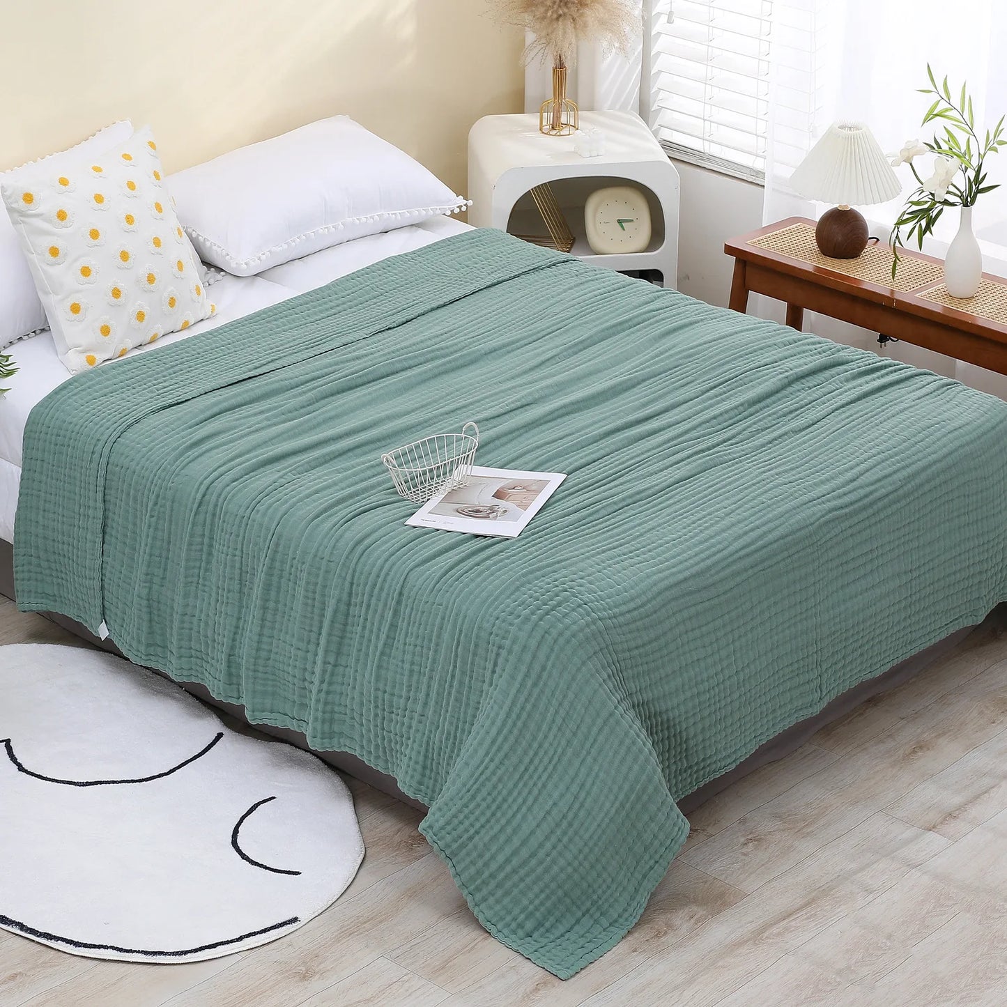 CloudNest Muslin Cotton Cooling Blanket