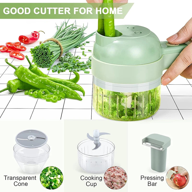 5 in 1 Electric Vegetable Cutter Set
