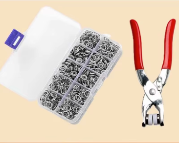 Snap Button & Pliers Fastener Tool Set