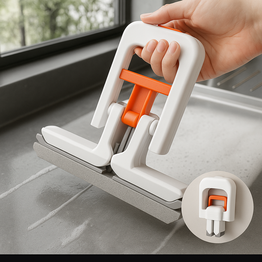Mini Foldable Mop - Hands-Free Cleaning