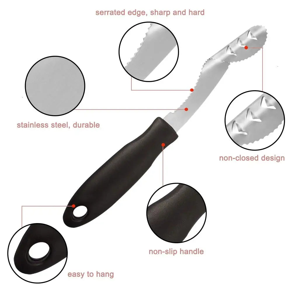 CorePro Stainless Steel Jalapeno Corer | Serrated Pepper & Vegetable Core Remover Tool