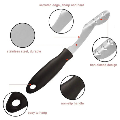CorePro Stainless Steel Jalapeno Corer | Serrated Pepper & Vegetable Core Remover Tool