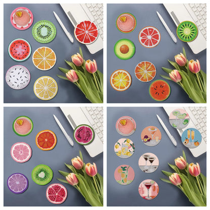 SparkleCoasters – Craft Your Own Diamond Painting Coasters! 💎🍋