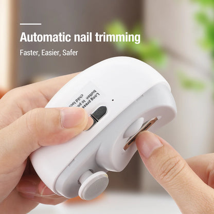 Rechargeable Electric Nail Trimmer with LED Light